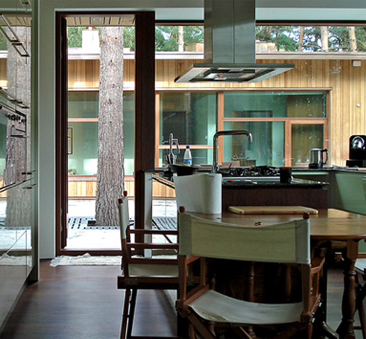 Интерьер современного деревянного дома