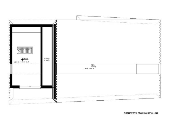 План деревянного современного дома с гаражом 3